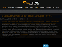 Tablet Screenshot of nextlinkinternet.com